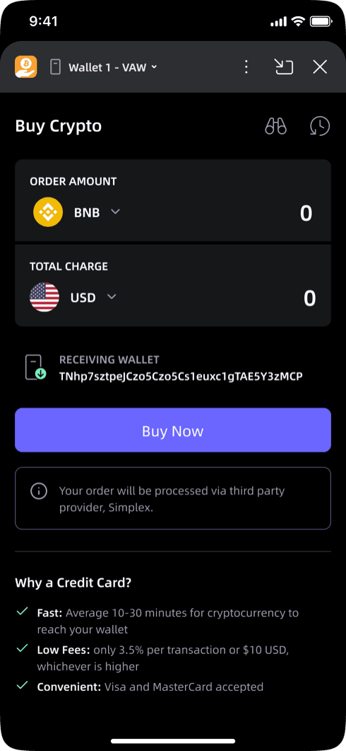 SafePal shipped screen 21